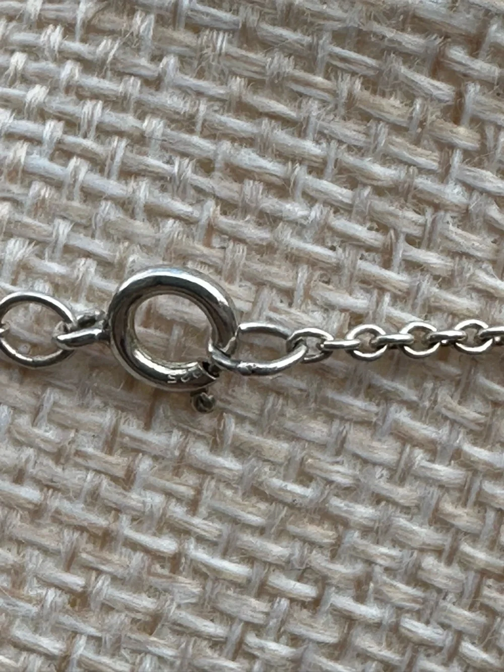 Vintage Tiffany & Co Sterling Silver Ribbon Heart Necklace